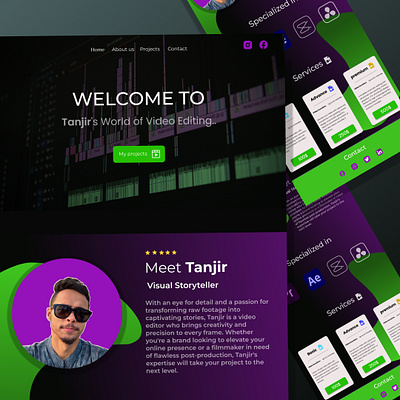 Business portfolio branding ui ux