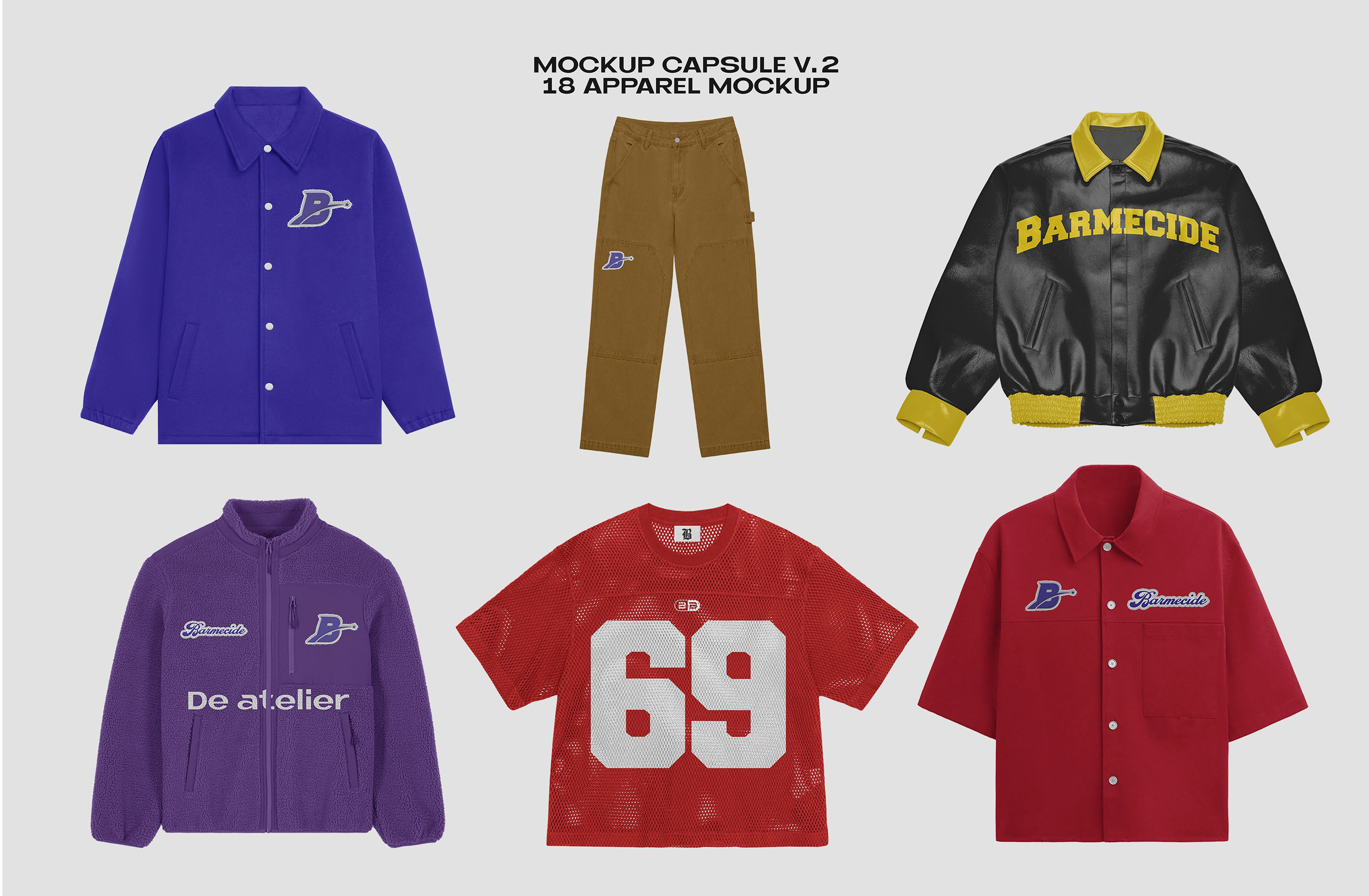 Example of Apparel Mockup Bundle Purchase