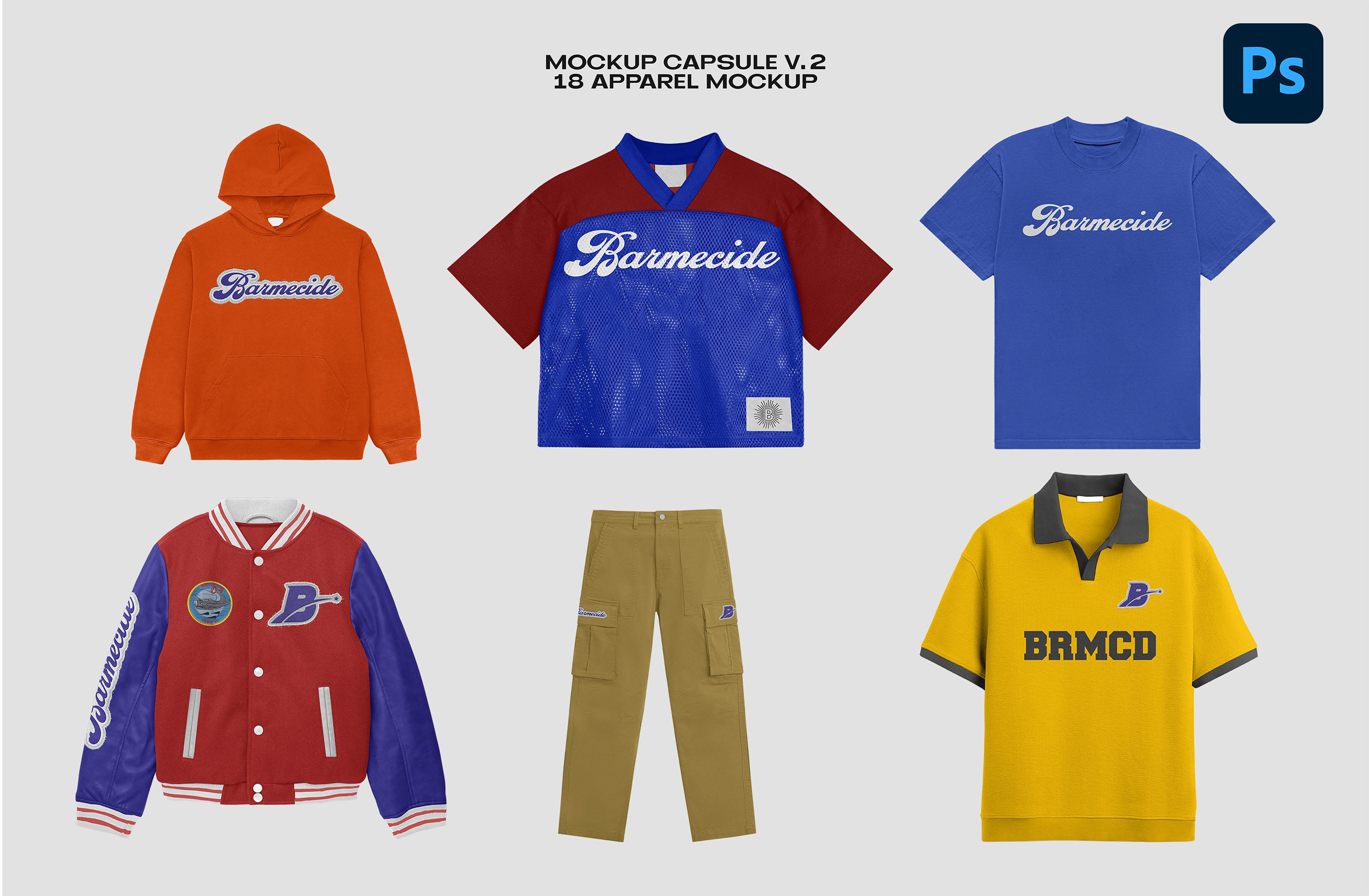Example of Apparel Mockup Bundle Purchase