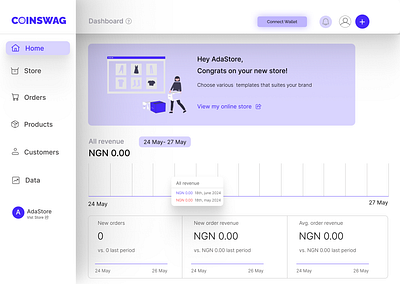 Dashboard design illustration nft typography ui uiux ux