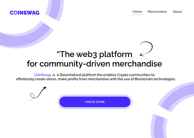 Home page branding design illustration nft typography ui uiux ux