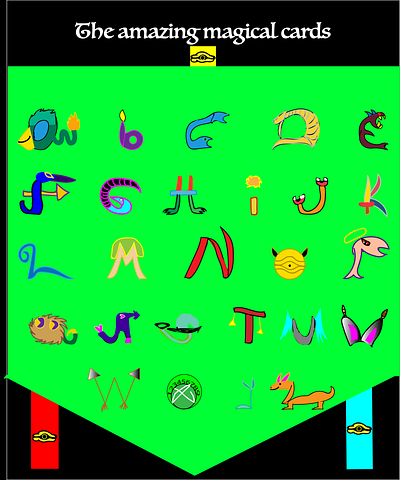 Yu-Gi-Oh Alphabet poster adobe art color colorful design digital digital art graphic design illustration illustrator indesign logo monsters photoshop poster procreate type typography vector yugioh