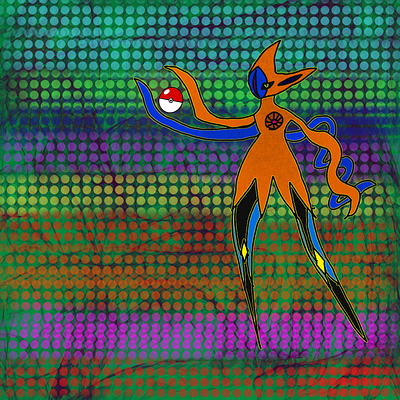 Deoxys Pokemon poster adobe art character character design colorful deoxys design digital graphic graphic design illustration illustrator indesign ipad logo photoshop pokemon procreate sticker vector