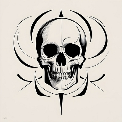 The Skull illustration skull vintage