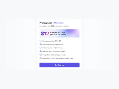 pricing card ai b2b card dashboard fintech pricing saas ui ui design ux wallet website