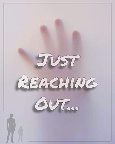 "Just Reaching Out" - Greeting Card design fun greeting card ui user experience ux