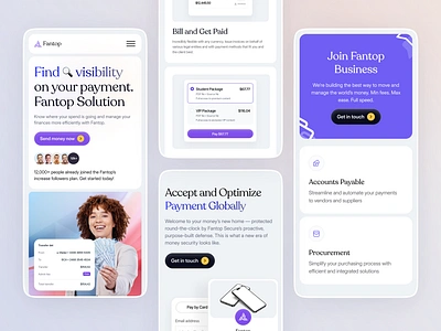 Fantop Finance Website 2024 app app design inspiration banking app best app design clean ui finance app finance management app fintech fintech app inspiration ios minimal app mobile app mobile application modern money management payment payment gateway responsive design transaction ui