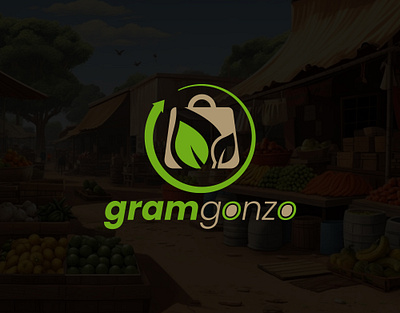 GRAMGONZO (logo Design) - Unused 3d logo agriculture logo bag logo bazar logo best logo creative logo farm logo flat logo graphic design logo logo design logo designer logodesign logos minimalist logo modern logo organic logo recycle logo unique logo village logo