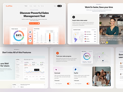 Dashflow Sales Management Platform 2024 behance landing page landing page inspiration management web ofspace project management web saas saas business saas landing page saas web task management task management website ui uiux design visual design web website website design