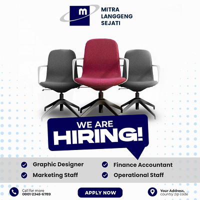 Job Hiring MLS 3d branding graphic design