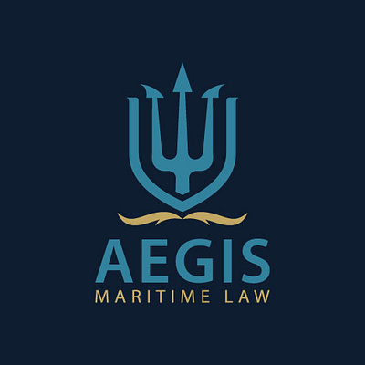 Aegis Maritim Law - logo design naval