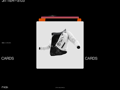 Infinite Cards cards jitter motion graphics portfolio stack work