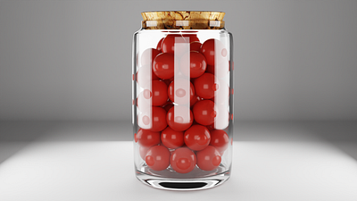 UV 3D Model 27: Candy Jar 3d animation app branding design graphic design illustration logo motion graphics typography ui ux vector