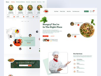 Food Shop branding graphic design ui