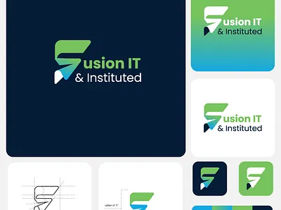 Fusion IT Branding Design branding branding identity cratinve icon creative logo graphic design icon identity design logo logodeisgn minimal logo ui uiux