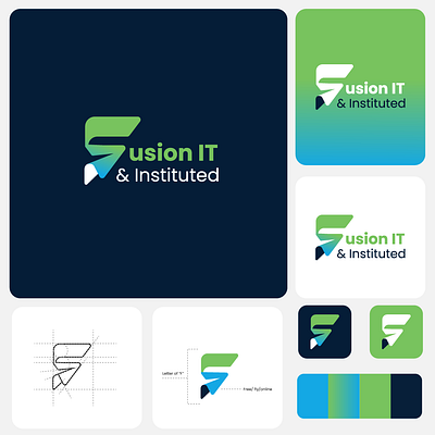 Fusion IT Branding Design branding branding identity cratinve icon creative logo graphic design icon identity design logo logodeisgn minimal logo ui uiux