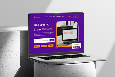 Job Finder branding graphic design logo ui