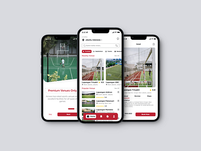 Let's Sport - Sport Venue Booking Mobile App app apps booking sport app design ui figma mobile app sport app ui design uiux user interface