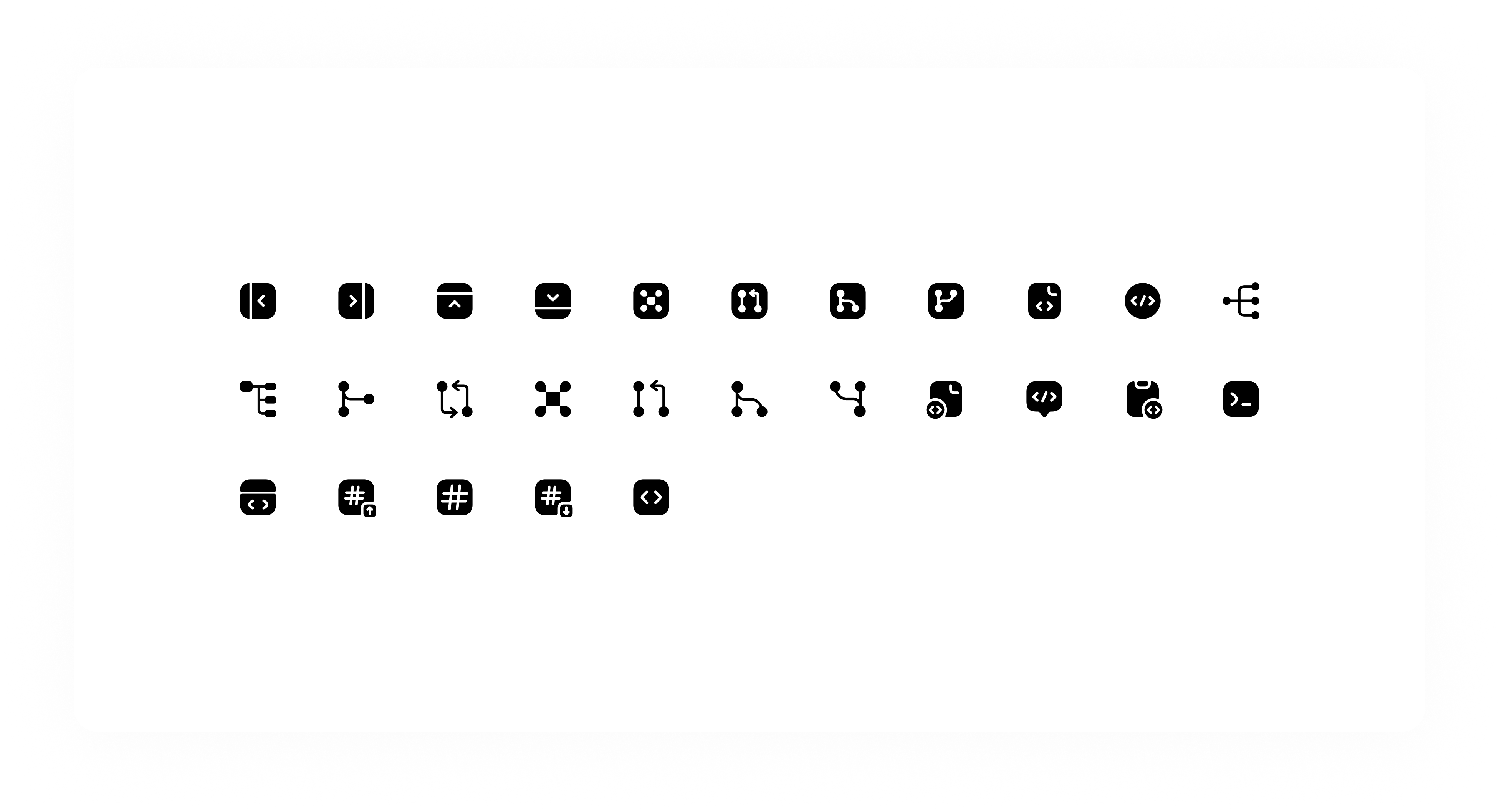 Programming icon set bold icon set icons programming
