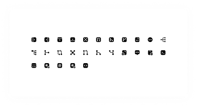 Programming icon set bold icon set icons programming