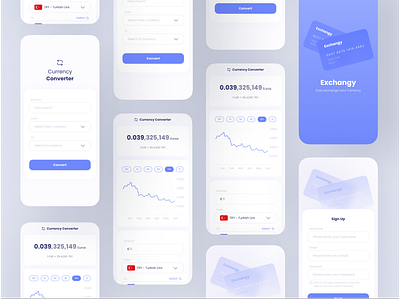 Exchangy: Exchange your currency Application android app design application design components design design system product design style guide ui ui design uiux user experience userinterface