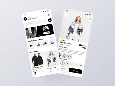 Fashion E-Commerce App app design clothing app design e commerce fashion app ecommerce fashion fashion app fashion shop mobile mobile app mobile app design modern ui online shopping app onlineshop shopping shopping app ui ui design