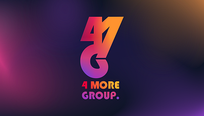 4 More Group. - company logo 2d art brand identity branding colorful company company logo design flat design flat illustration graphic design illustration inkscape letters letters logo logo mark ui visualization