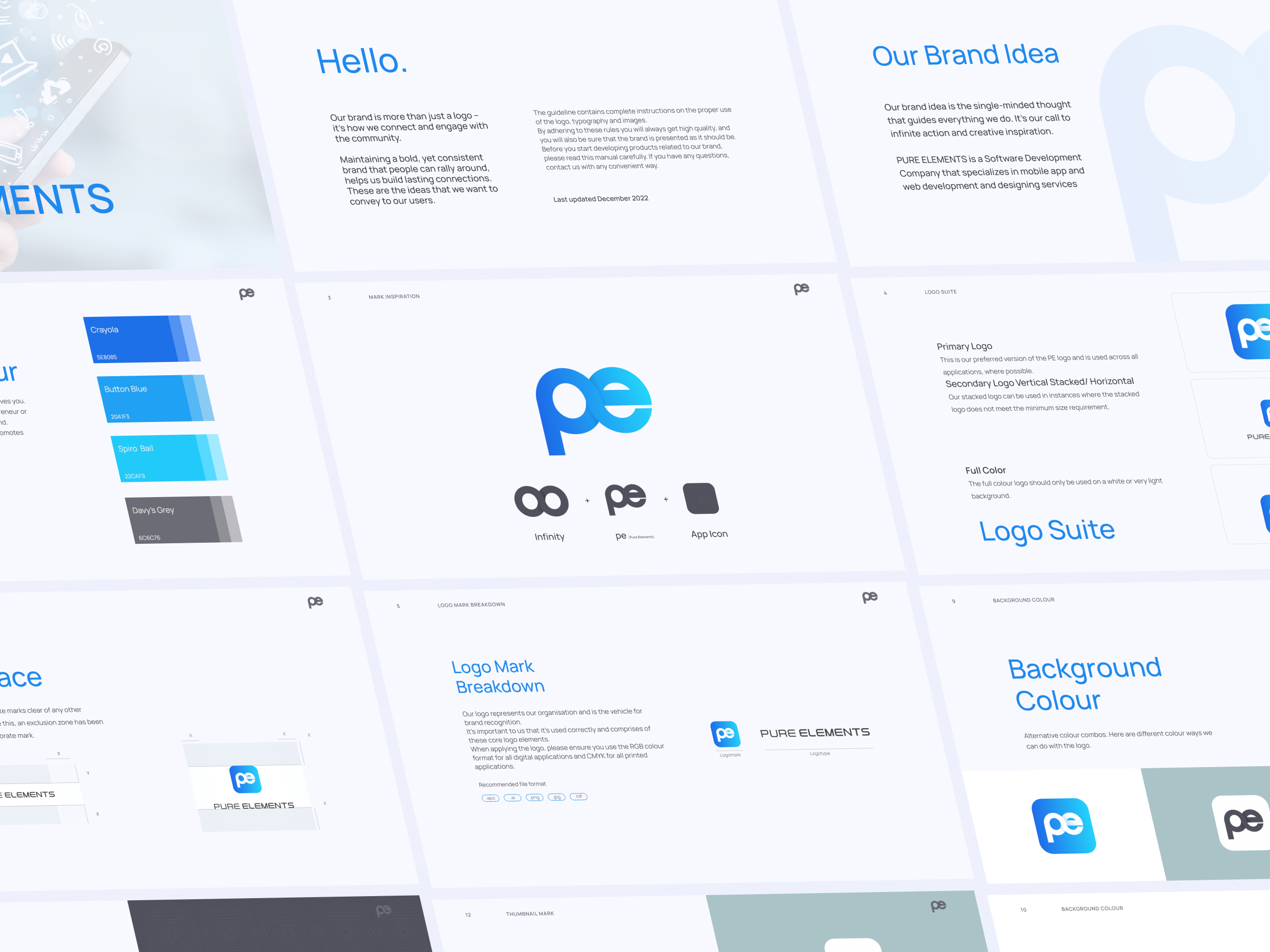 PureElements - Branding Case Study agency book brand brandbook branding case study company branding design graphic design guidelines identity illustration logo logo designer logotype minimal pitch deck typography vector visual identity