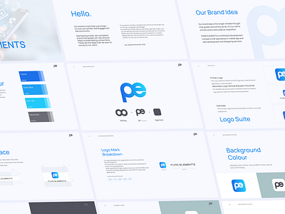 PureElements - Branding Case Study agency book brand brandbook branding case study company branding design graphic design guidelines identity illustration logo logo designer logotype minimal pitch deck typography vector visual identity