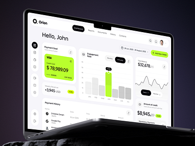 Orion Banking app bank desktop mobile online bank ui ux