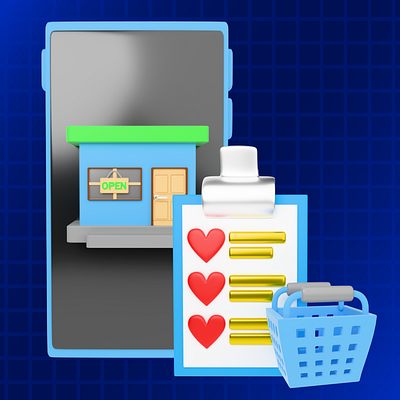 3D E-Commerce Icons 3d design ecommerce icons shopping