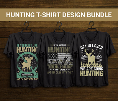 Hunting t-shirt design bundle adventure tshirt animal art apparel custom tshirt graphic design hand drawn hobby tee hoodies hunting illustration merchandise mug nature art t shirt design tee trendy tshirt typography vector art vintage wildlife