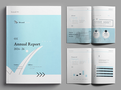 Annual Report annual report brand design branding budget business report business strategy charts and diagram clean company profile creative designer financial report graphic design modern portfolio project report 2025 report design simple stationery