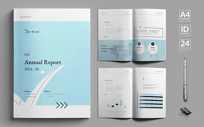 Annual Report annual report brand design branding budget business report business strategy charts and diagram clean company profile creative designer financial report graphic design modern portfolio project report 2025 report design simple stationery