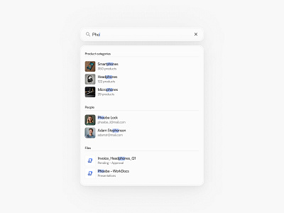 Search 🪄 black blue clean component dailyui design figma files gray minimal people product search sketch ui uiux ux white