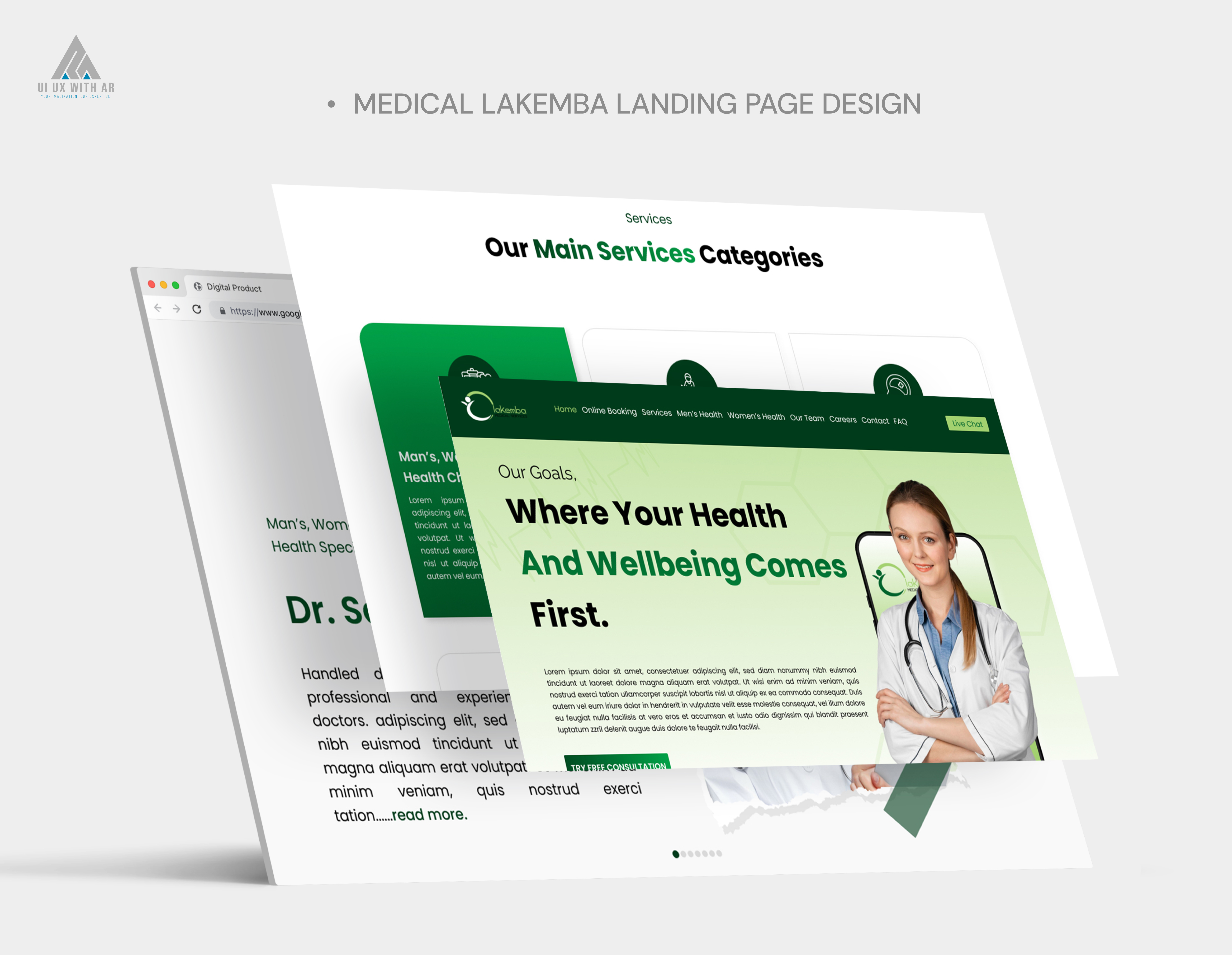 MEDICAL WEBSITE DESIGN CASE STUDY. app app design apps design branding case study landing page design logo product design ui ui design ux design web design website ui