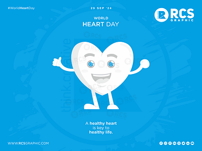 𝐖𝐨𝐫𝐥𝐝 𝐇𝐞𝐚𝐫𝐭 𝐃𝐚𝐲 🌍 adveristing branding design graphicdesign heartday illustration printing rcsgraphic worldheartday