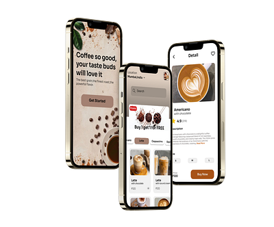 Brewing Stories 3d animation anything app branding brown cafe coffee graphic design logo mobileapp motion graphics order ui