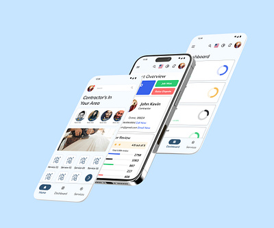 ReliBuild- Home Services App adobe xd android ui branding figma graphic design home services app iamkhannn invision ios ui iphone app mobile app ui relibuild app ui uiux urbancalp web design