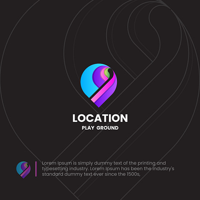 Location Play Ground Logo 3d animation branding graphic design logo motion graphics ui