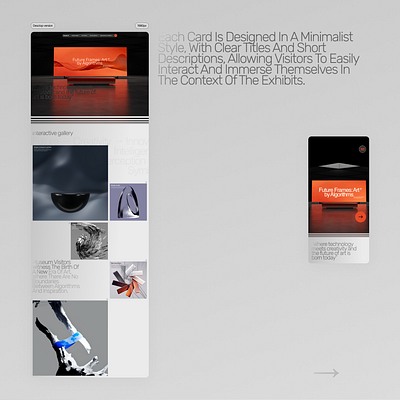 Website for the AI Art Museum branding design graphic design illustration lending page logo ui uiux web web design