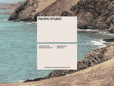 PACIFIC STUDIO branding card design identity logo pacific studio