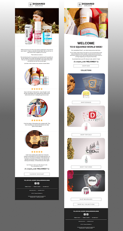 Email Designs for Energy Drink Brand newsletter