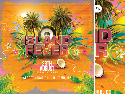 Island Fever Flyer beat event seasonal session