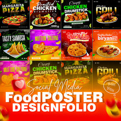 social-media-post design -food-social-media-post design ads advertising banner branding chicken design fast food food food menu graphic design instagram post marketing mockup post poster snacks social media social media design social media post template