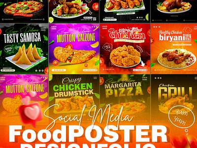 social-media-post design -food-social-media-post design ads advertising banner branding chicken design fast food food food menu graphic design instagram post marketing mockup post poster snacks social media social media design social media post template