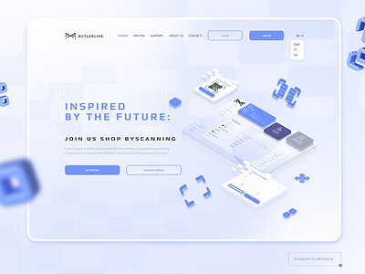 Buterline- QR codes shopping app aplication app branding dashboard design graphic design logo qr kod ui uiux ux vector web app website