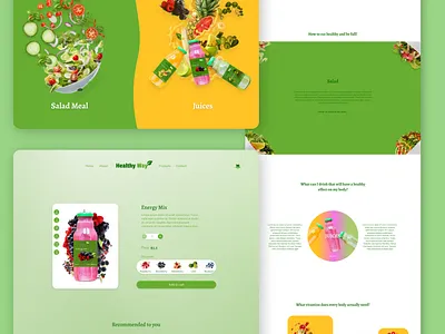 Healthy Way (healthy life) design ui ux webdesign