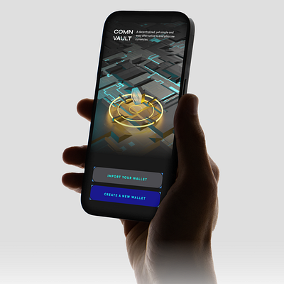 ComnVault - Crypto App Login UI blockchainui cleandesign creativelogin cryptoapp cryptodesign cyberdesign darkmode darktheme fintechui futuristicdesign hightechaesthetics interactiveui loginscreen loginui minimaldesign modernui techui uianimation userinterface visualdesign