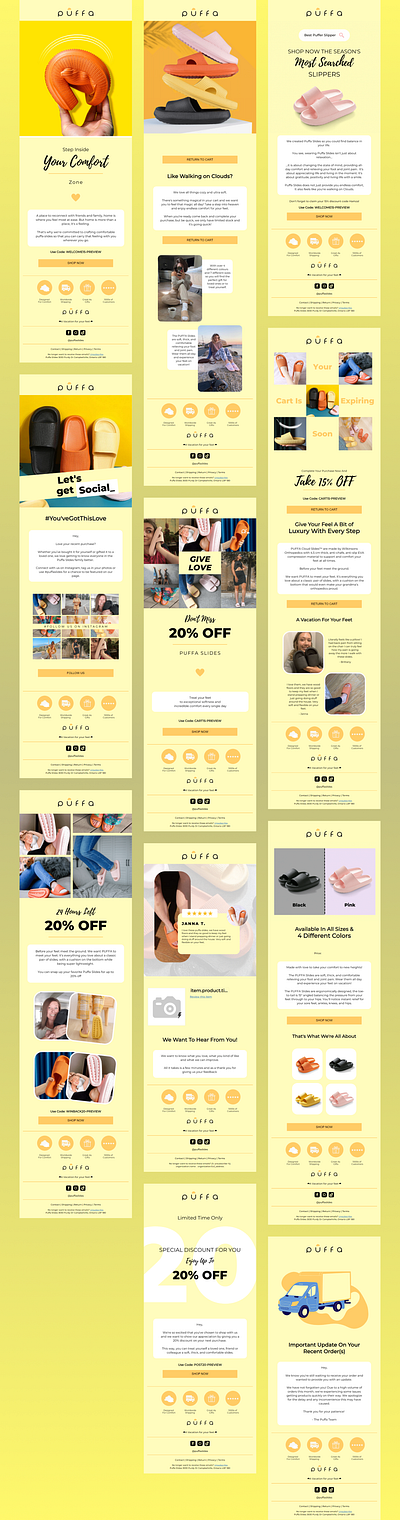 Email Designs for Slides Brand newsletter